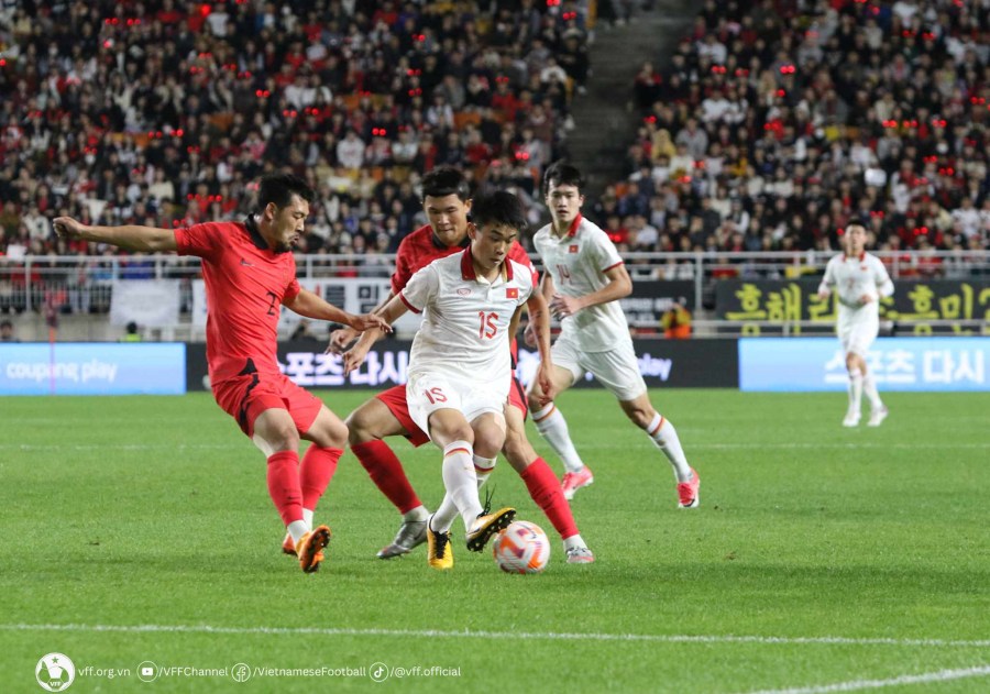 Tuyển Việt Nam có cơ hội thi đấu giao hữu với tuyển Hàn Quốc. Ảnh: VFF