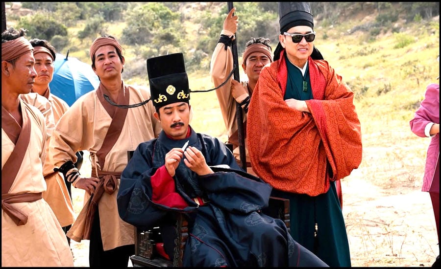Doan Quoc Dam's role in the movie "The Clam Boss".  Photo: Provided by the film crew
