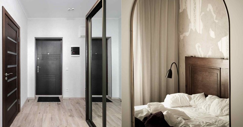Bố trí gương hợp lý giúp không gian sống thoải mái hơn