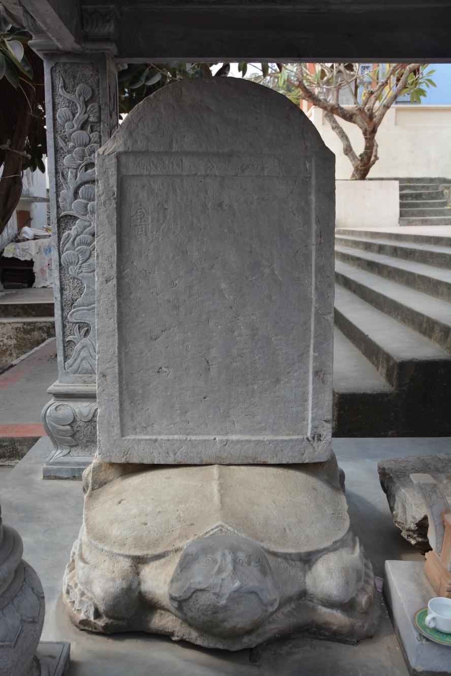 Stele of Tran Quoc Bao Temple. Photo: Kien Hai