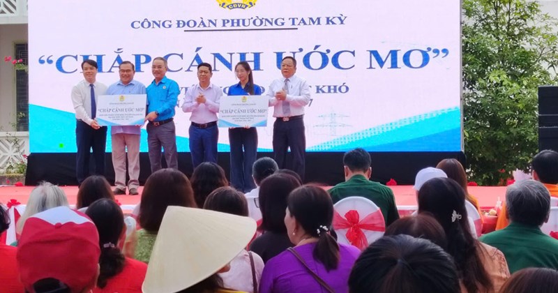 Công đoàn phường Tam Kỳ, Đà Nẵng triển khai chương trình "Đôi cánh ước mơ