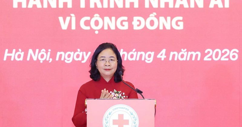 Tháng Nhân đạo 2026: Huy động 620 tỷ đồng tại lễ phát động