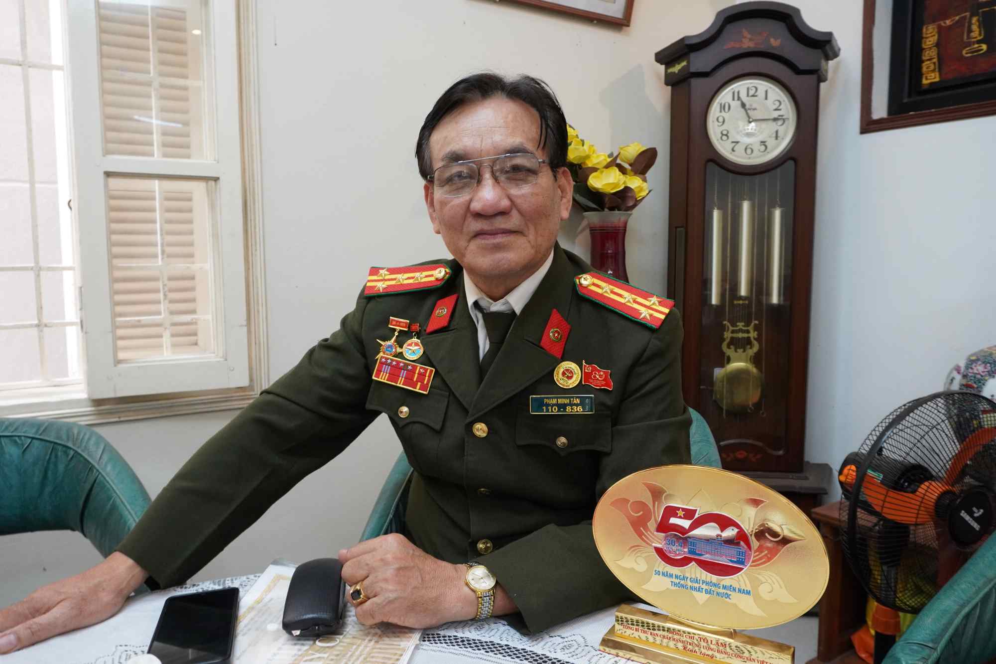 Đại tá Phạm Minh Tân, nguyên Phó Công an quận Thanh Xuân (Công an TP Hà Nội). Ảnh: LINH TRANG