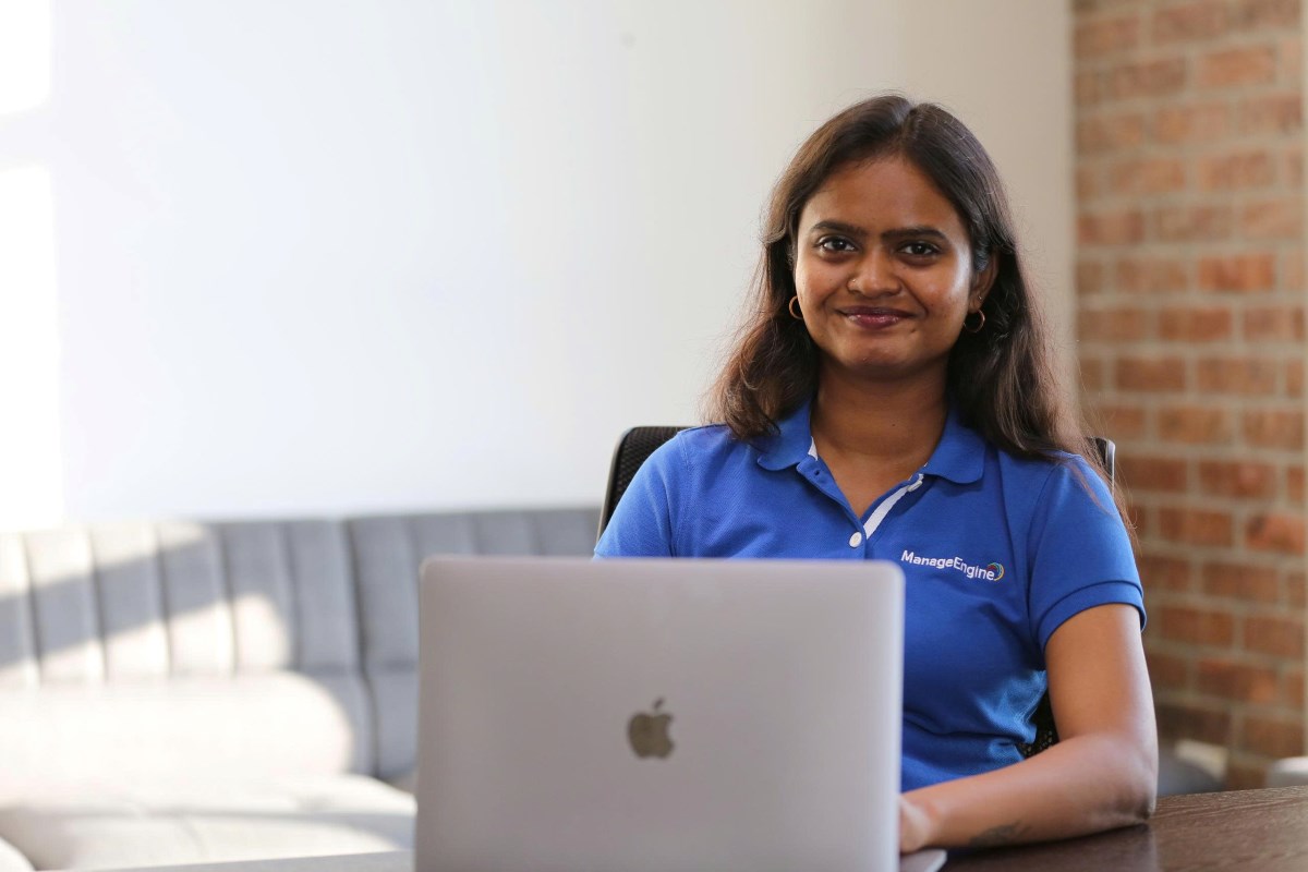 Bà Shobana Sruthi Mohan, chuyên gia phân tích doanh nghiệp cả ManageEngine nhấn mạnh đến tầm quan trọng của an ninh mạng với doanh nghiệp. Ảnh: Nga Nguyễn