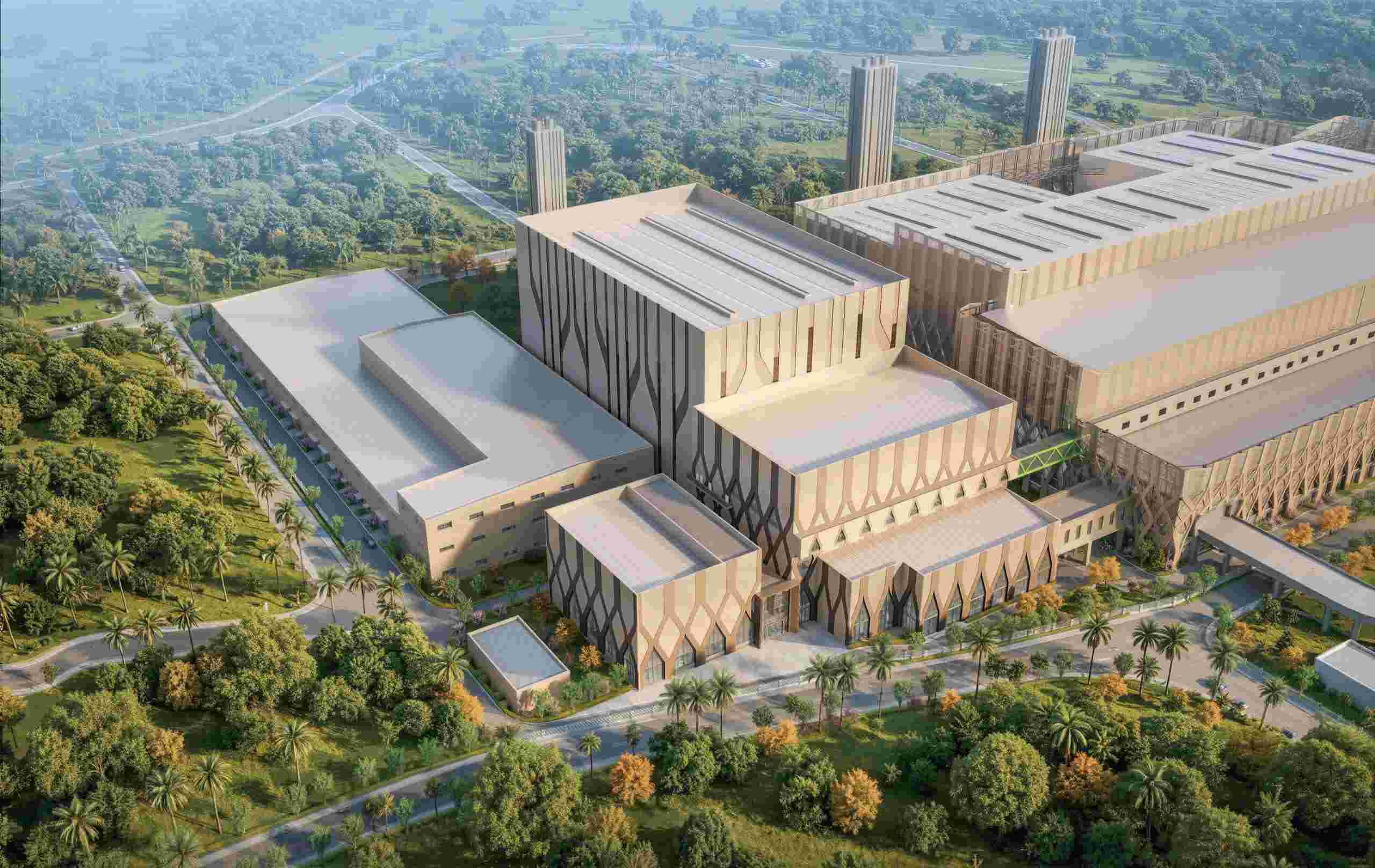 Phối cảnh nhà máy xử lý điện rác Sóc Sơn sau mở rộng. Ảnh: BTC