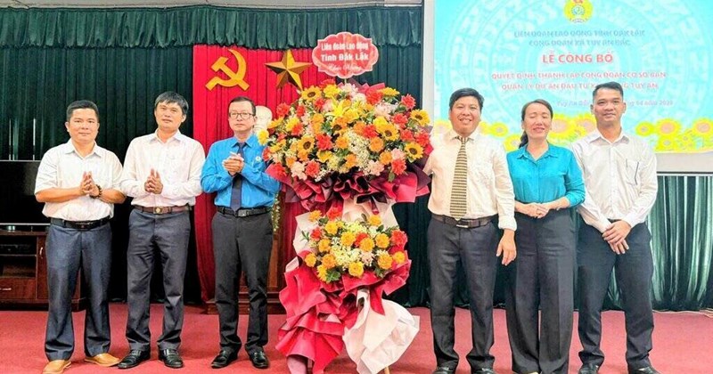 Đắk Lắk: Thành lập nghiệp đoàn cơ sở mới với 76 thành viên