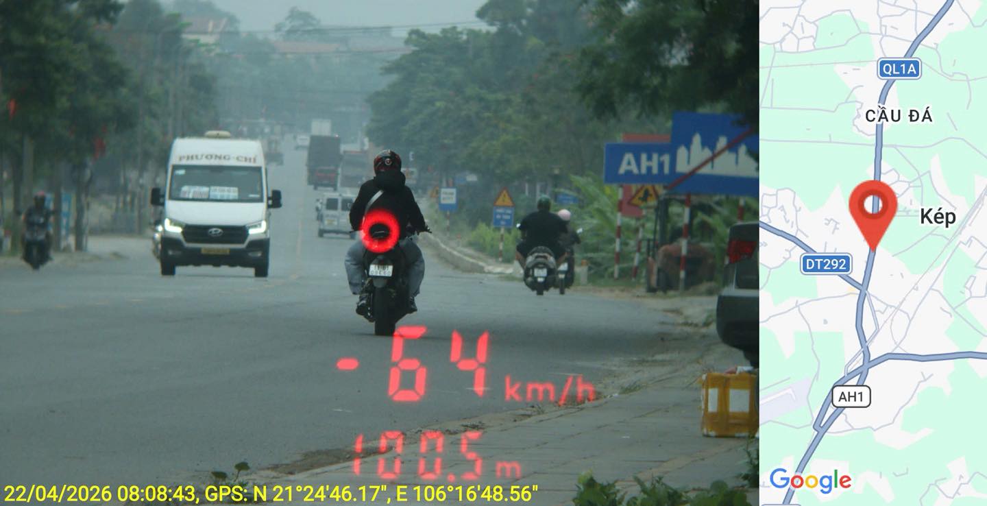 Car owner fined remotely in Bac Ninh. Photo: Bac Ninh Police