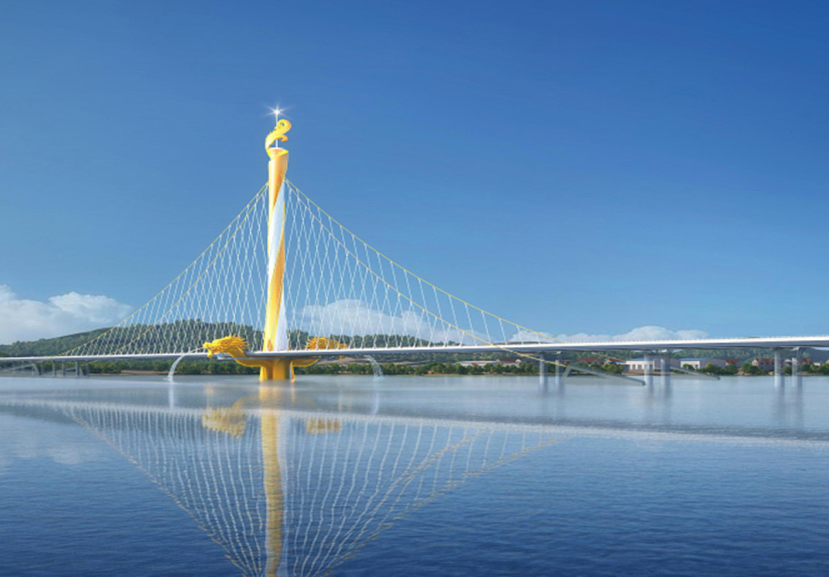 Cua Luc 2 bridge model, Quang Ninh province. Photo: Quang Ninh e-Portal