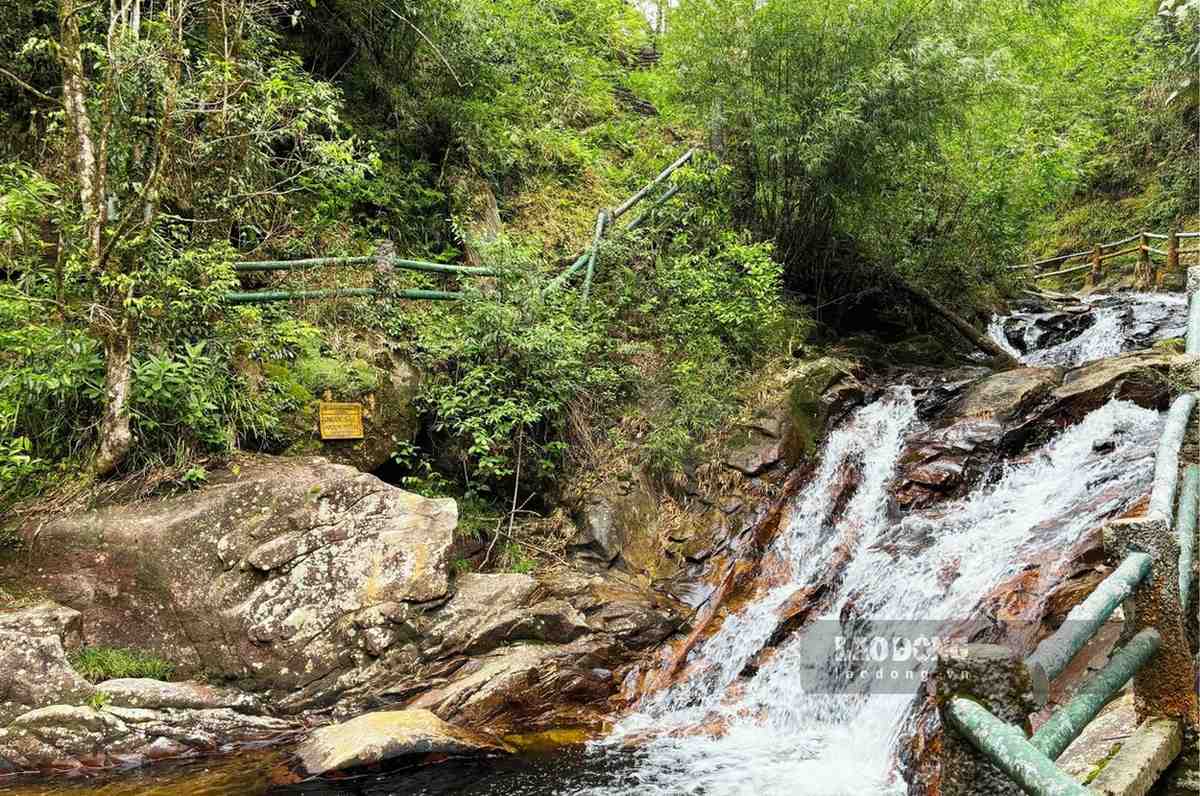 Khu du lịch Suối Vàng - Thác Tình Yêu thu hút đông đảo du khách đến tham quan. Ảnh: Nguyễn Đạt