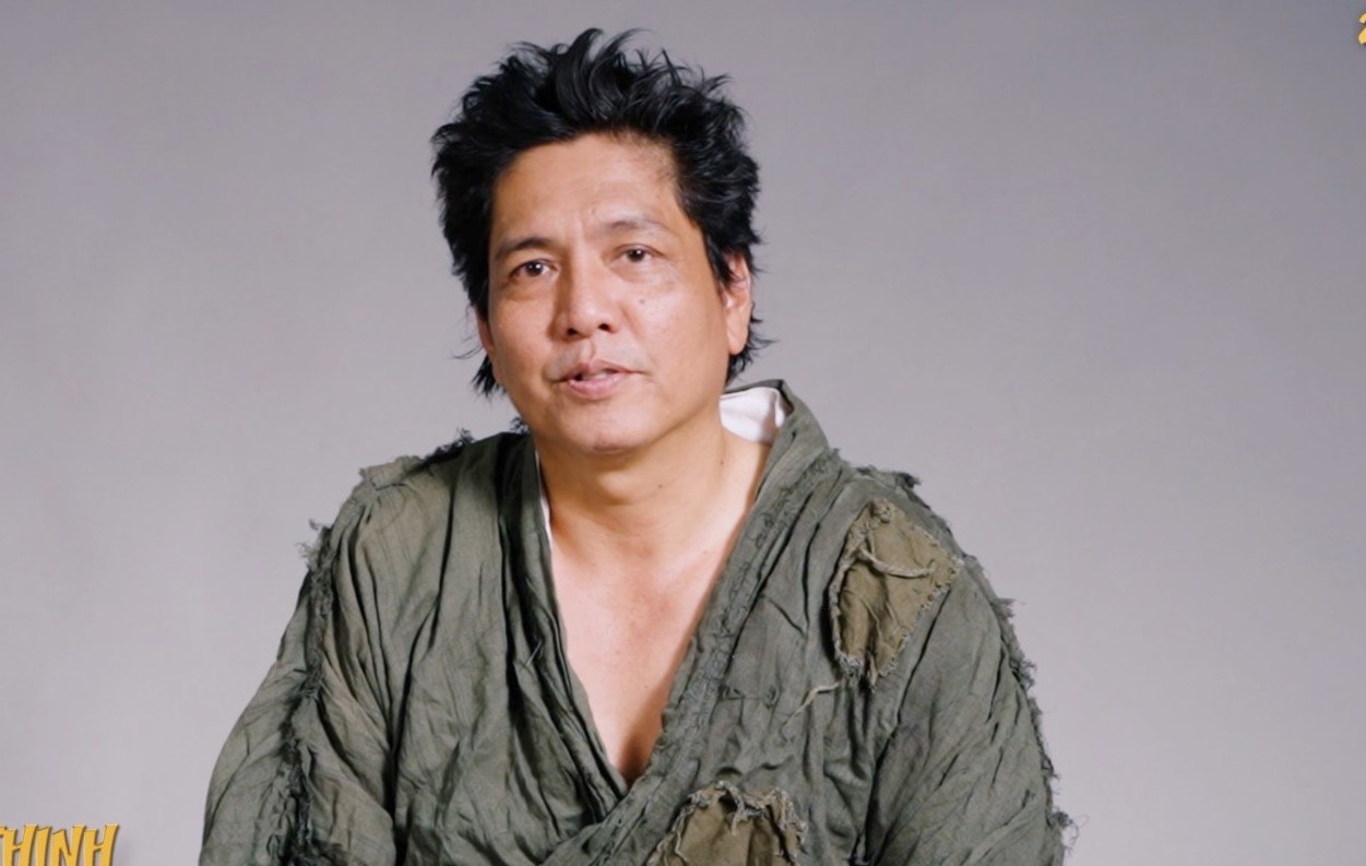 Meritorious Artist Duc Thinh. Photo: Film crew.