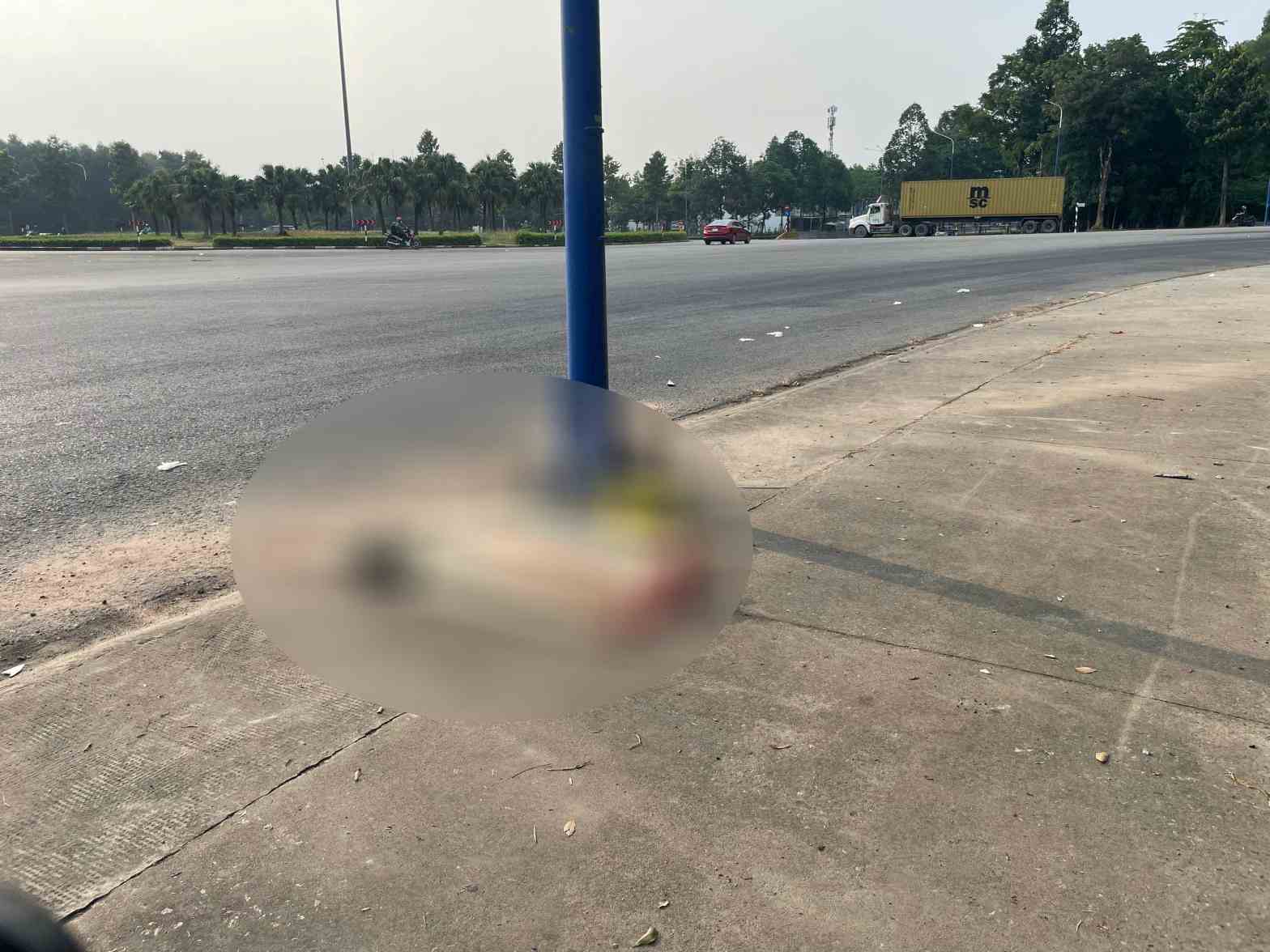 Hiện trường vụ tai nạn. Ảnh: Đình Trọng