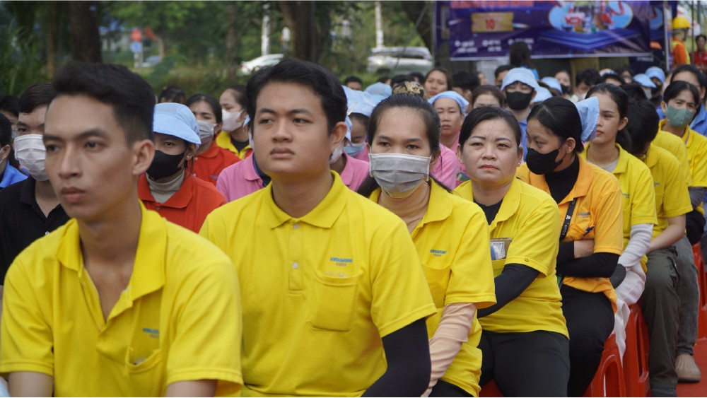 Launching Workers' Month in An Giang.