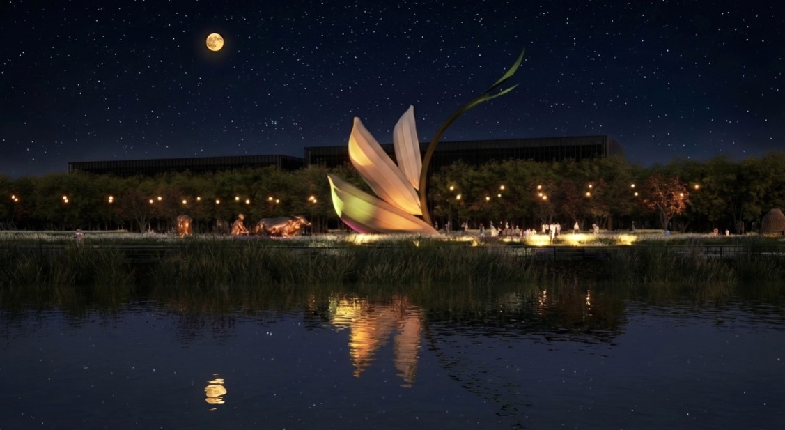 Dự án biểu tượng Ba hạt lúa hứa hẹn sẽ là điểm đến văn hoá, du lịch. Ảnh: Nhật Hồ.