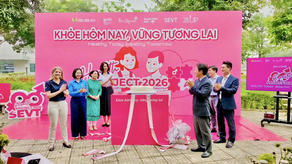 The project contributes to increasing access to reproductive health care services for union members and workers. Photo: Thai Nguyen Trade Union.