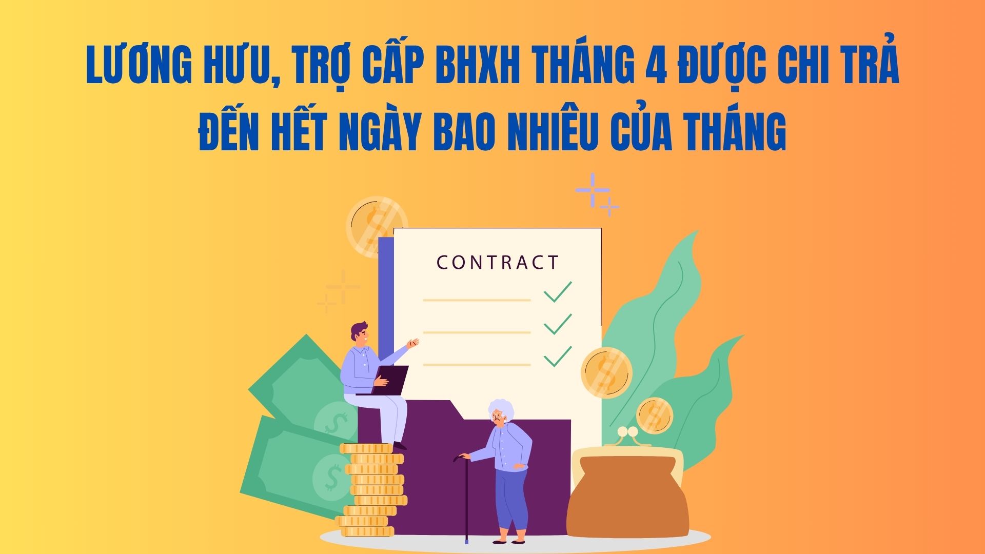 April pension and social insurance allowance are paid until the end of which day of the month