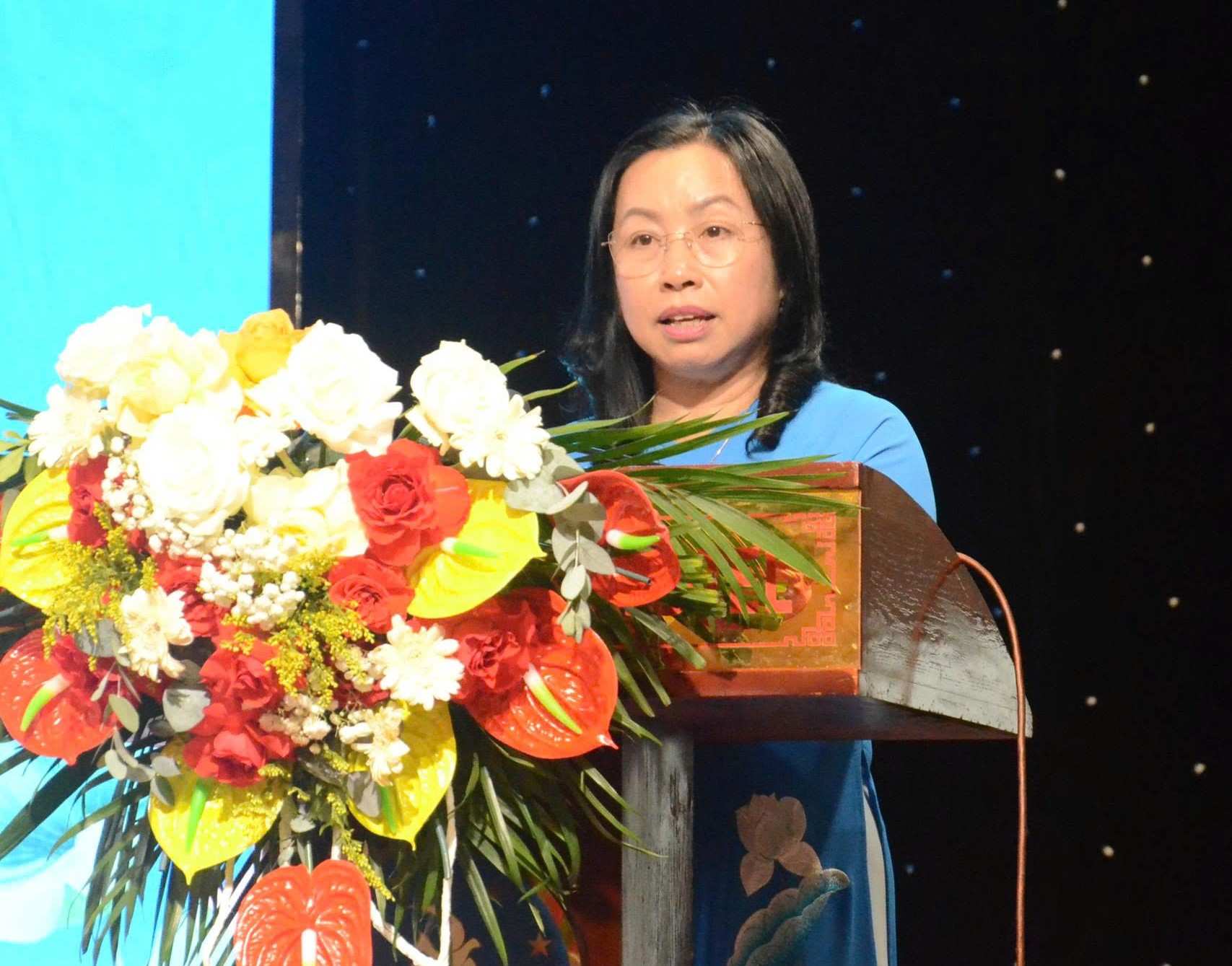 Phó Chủ tịch Thường trực Tổng LĐLĐ Việt Nam Thái Thu Xương phát biểu tại hội nghị. Ảnh: Nguyễn Trường