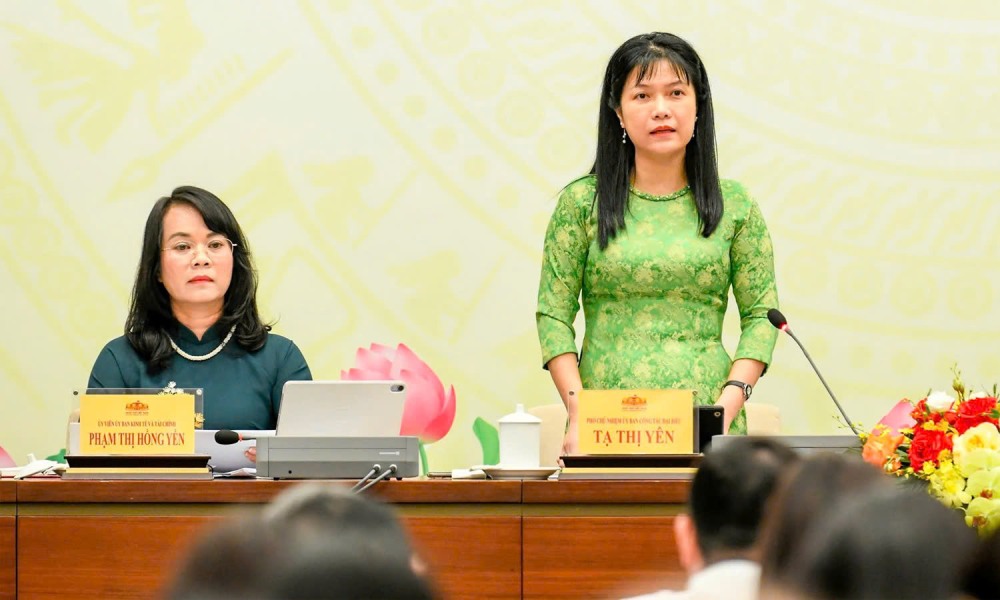 Deputy Chairman of the National Assembly's Committee for Delegate Affairs Ta Thi Yen said that at the First Session, the National Assembly will elect and approve 39 positions. Photo: Pham Dong