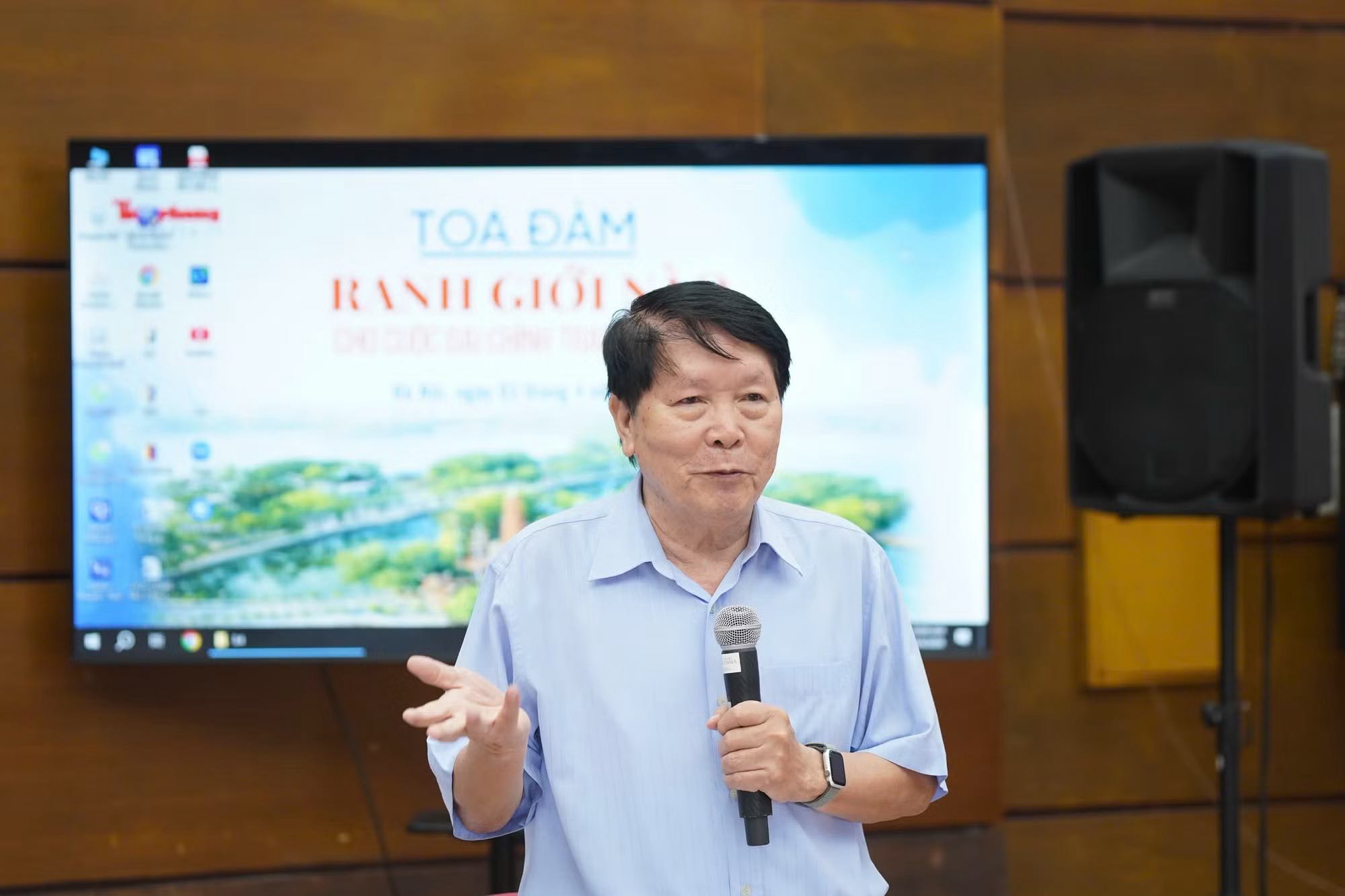 TS. Trần Danh Lợi phát biểu tại . Ảnh: Trần Hoàng