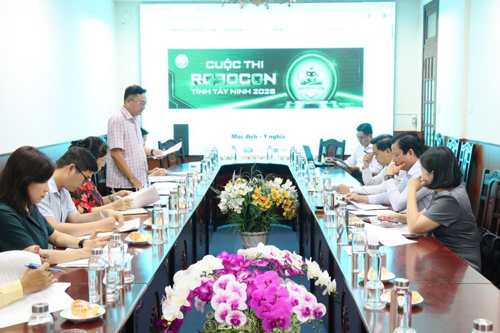 Tay Ninh organizes Robocon competition for the first time. Photo: Ha Ngo