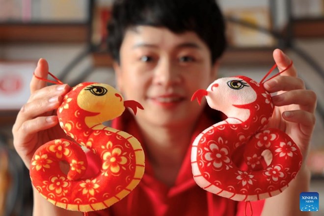 The Snake zodiac sign is 1 of 4 zodiac signs that welcome good luck consecutively after April 4, 2026. Photo: Xinhua