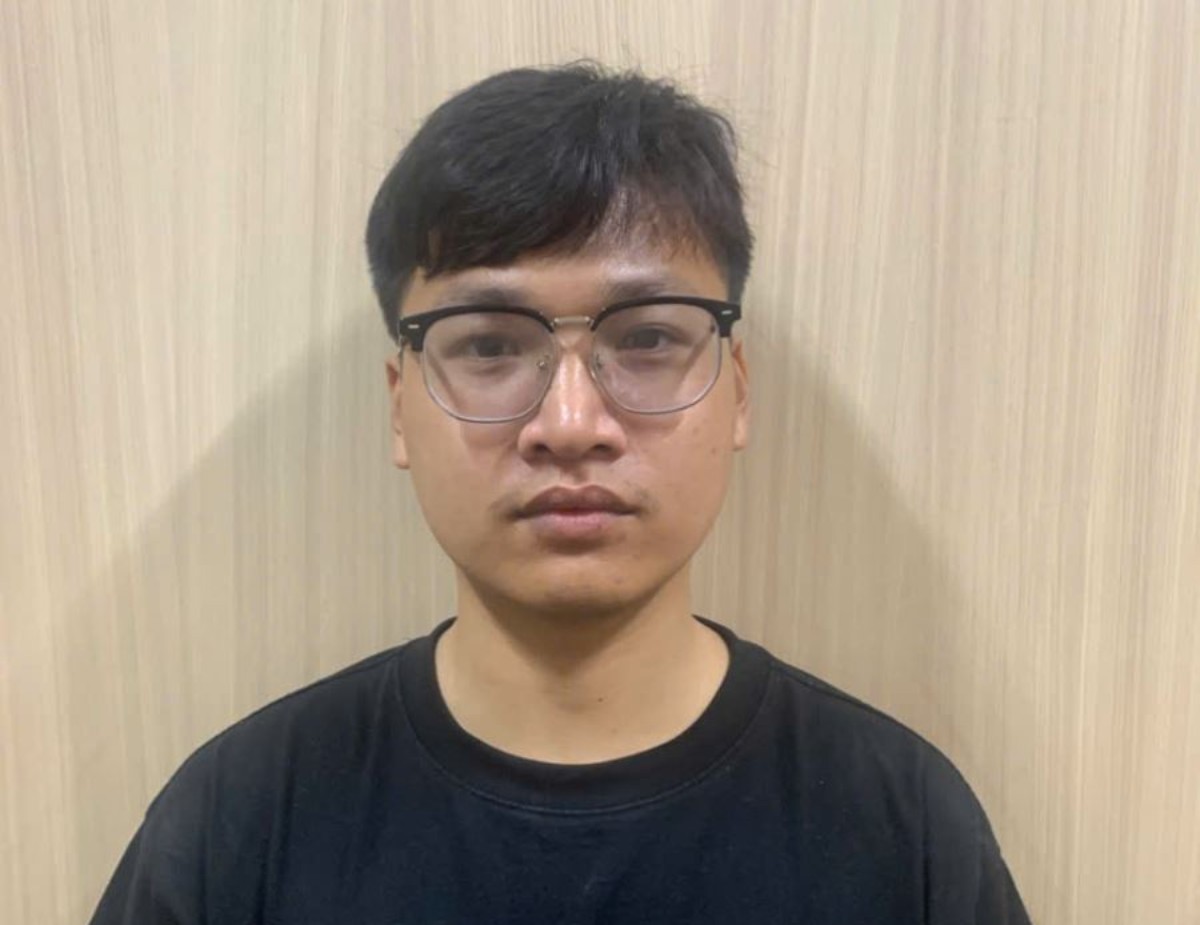 Đối tượng Trương Thanh Lâm trong vụ lừa đảo chiếm đoạt tài sản, xảy ra trên không gian mạng. Ảnh: Công an tỉnh Hưng Yên