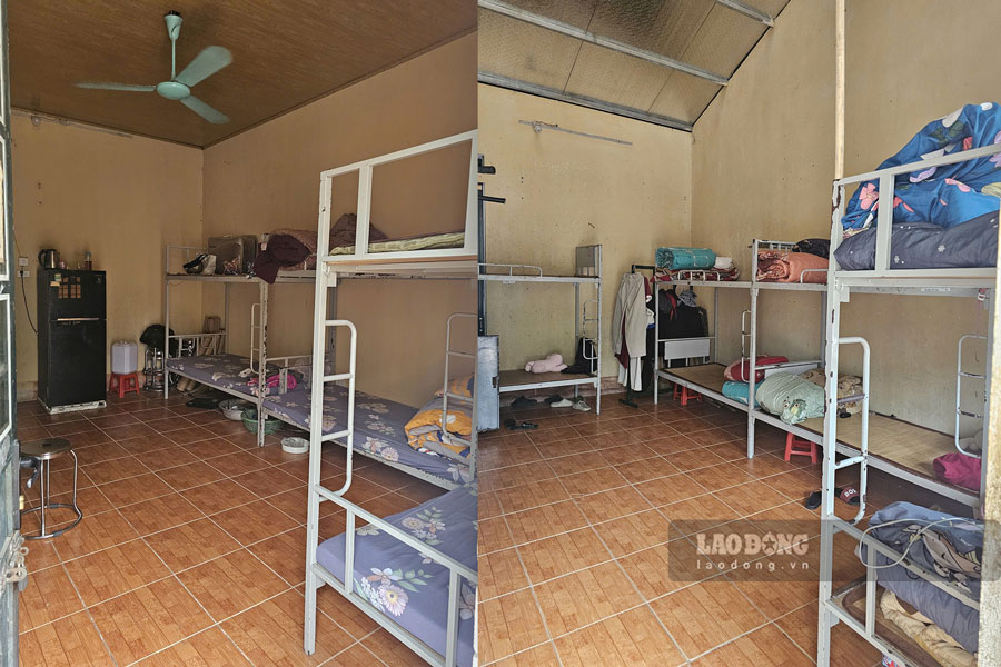 Khu nội trú chật chội, xuống cấp của 271 học sinh, chủ yếu là đồng bào dân tộc thiểu số. Ảnh: Bảo Nguyên