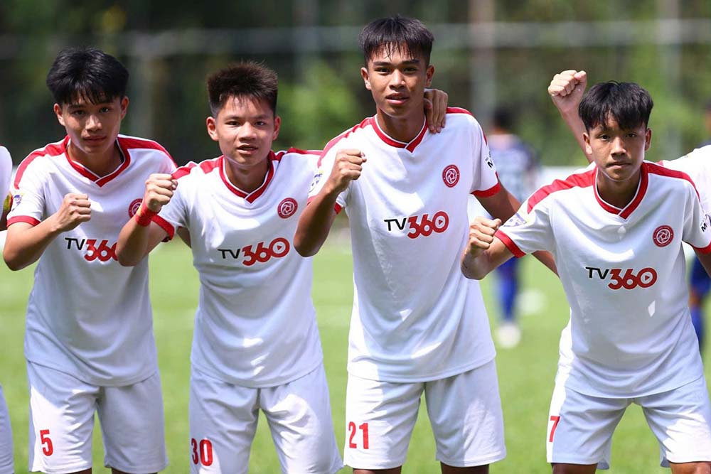 U15 The Cong Viettel I wins big against U15 Can Tho. Photo: VFF