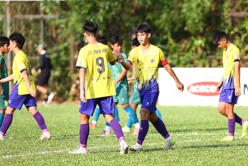 U15 Hà Nội I tiếp tục có thêm một chiến thắng đậm. Ảnh: VFF