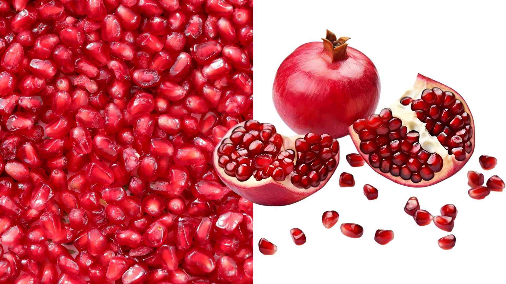 Những hạt lựu đỏ mọng không chỉ đẹp mắt mà còn là “kho” dưỡng chất giúp làn da luôn tươi trẻ. Đồ họa: Minh Vũ