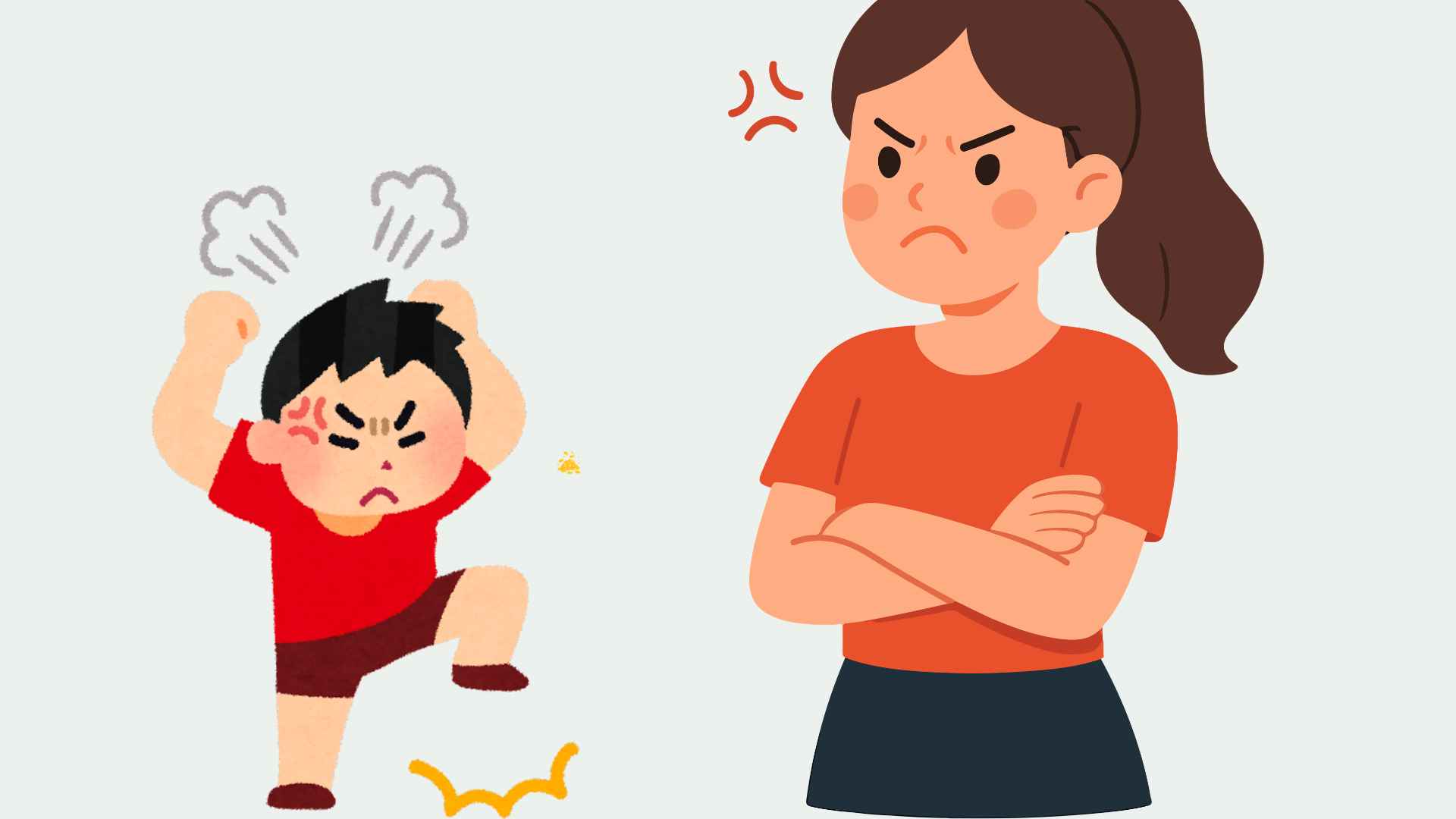 Children get angry and throw things just because of small matters, parents are unintentionally nurturing bad habits. Graphic photo: Hoang Loc.