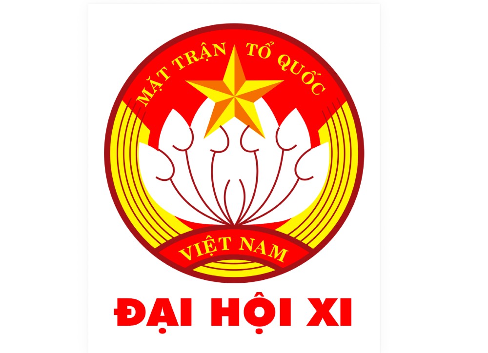 Logo du XIe Congrès des délégués du Front de la Patrie du Vietnam.