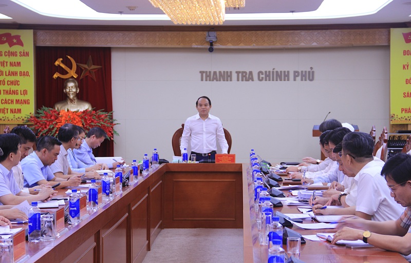 The Government Inspectorate holds a department-level meeting on the results of work in April, deploying tasks for May 2026. Photo: Government Inspectorate