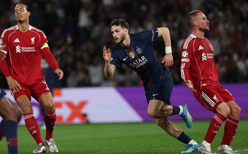 Kvara đang là cầu thủ hay nhất PSG mùa này tại Champions League. Ảnh: AFP