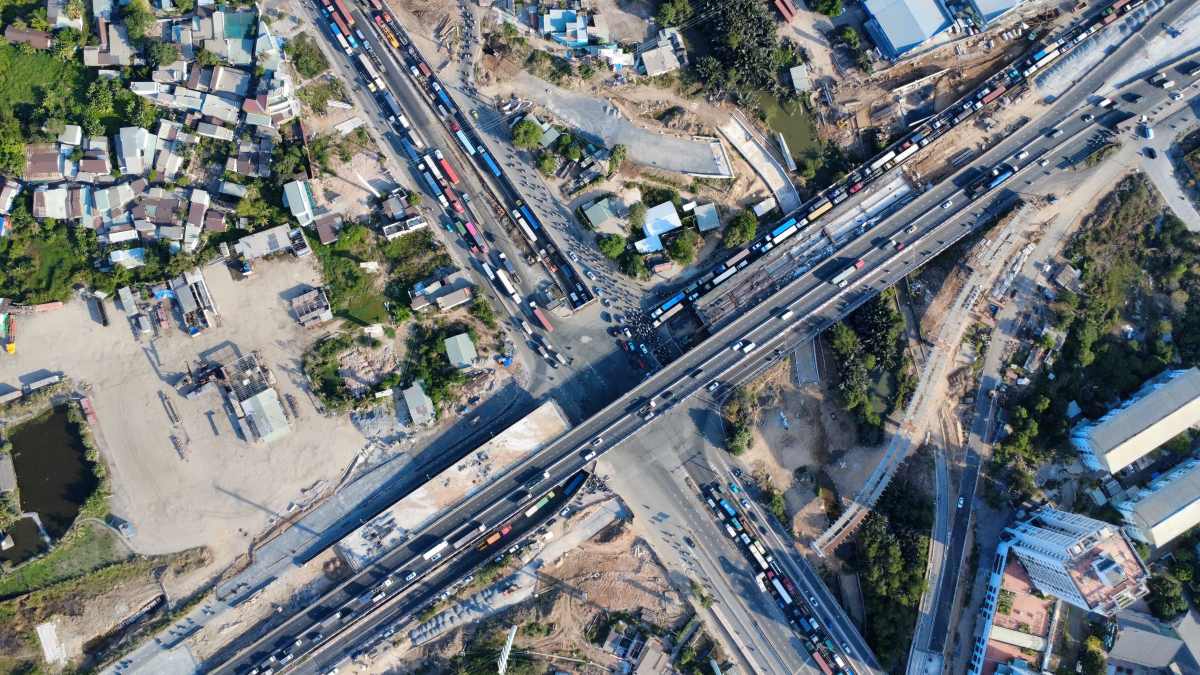 Toàn cảnh nút giao An Phú và nút giao Mỹ Thủy. Ảnh: Anh Tú