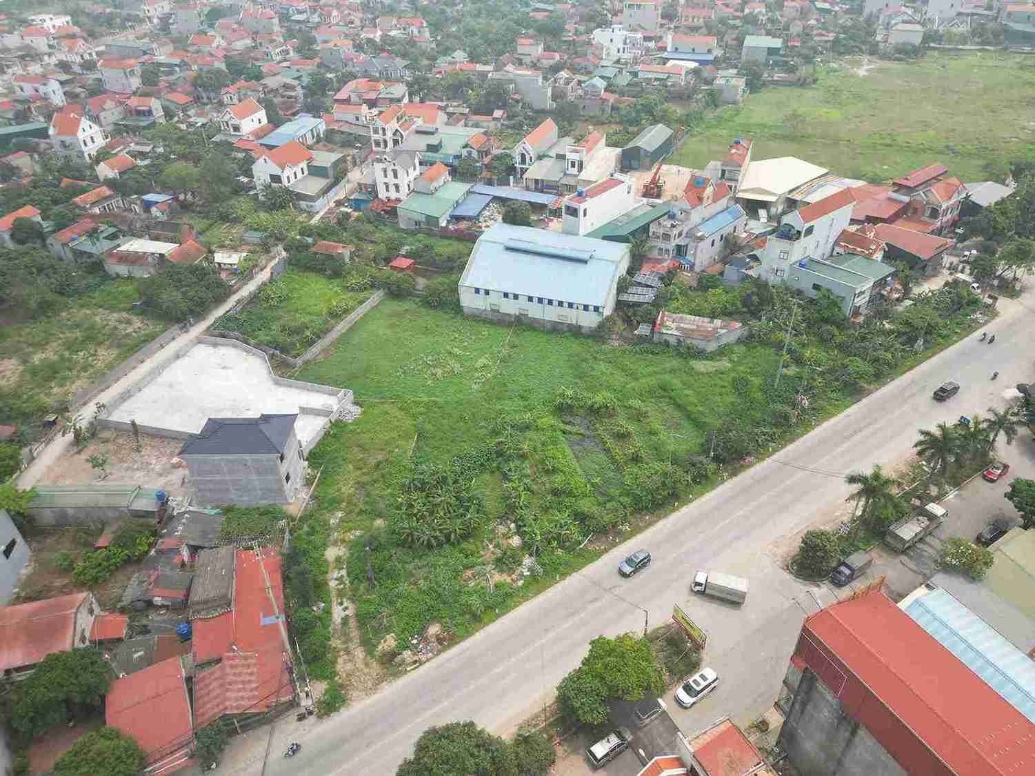 Khu đất được quy hoạch xây dựng mới chùa Hưng Khánh. 