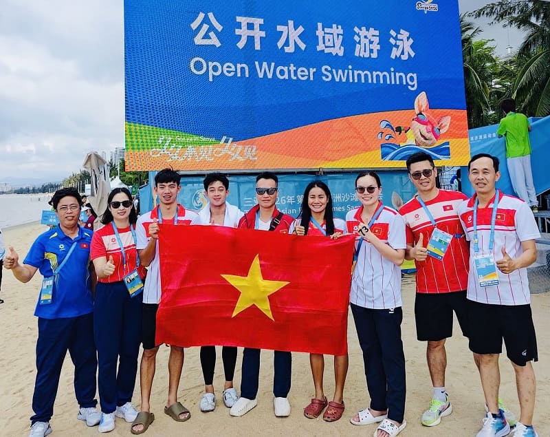 The Vietnamese sports delegation has had good results at the 2026 Asian Beach Games. Photo: Hoai Viet