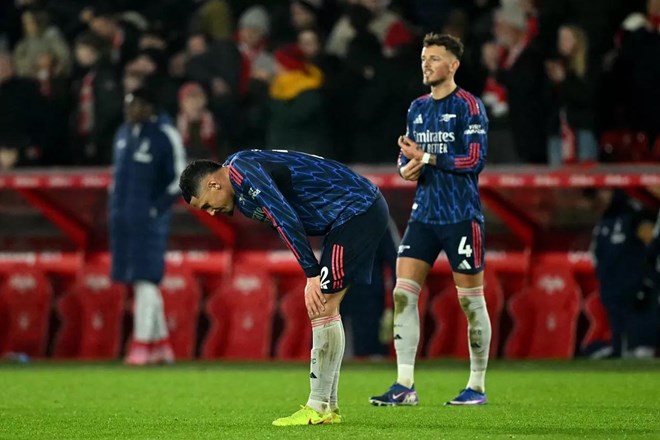 Arsenal có lý do để thất vọng khi không thể đánh bại Atletico Madrid.  Ảnh: AFP