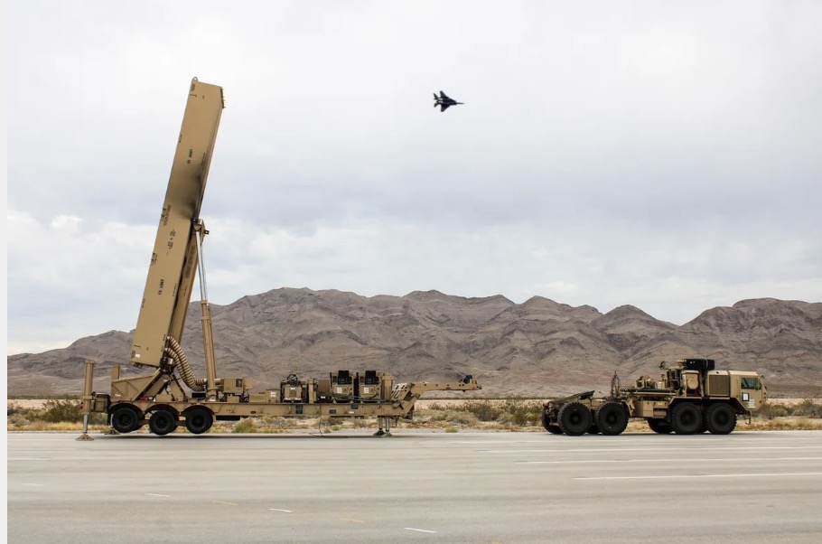 Tactical trucks transporting long-range hypersonic weapon launch and installation systems at Nellis Air Force Base, Nevada, USA. Photo: US Army