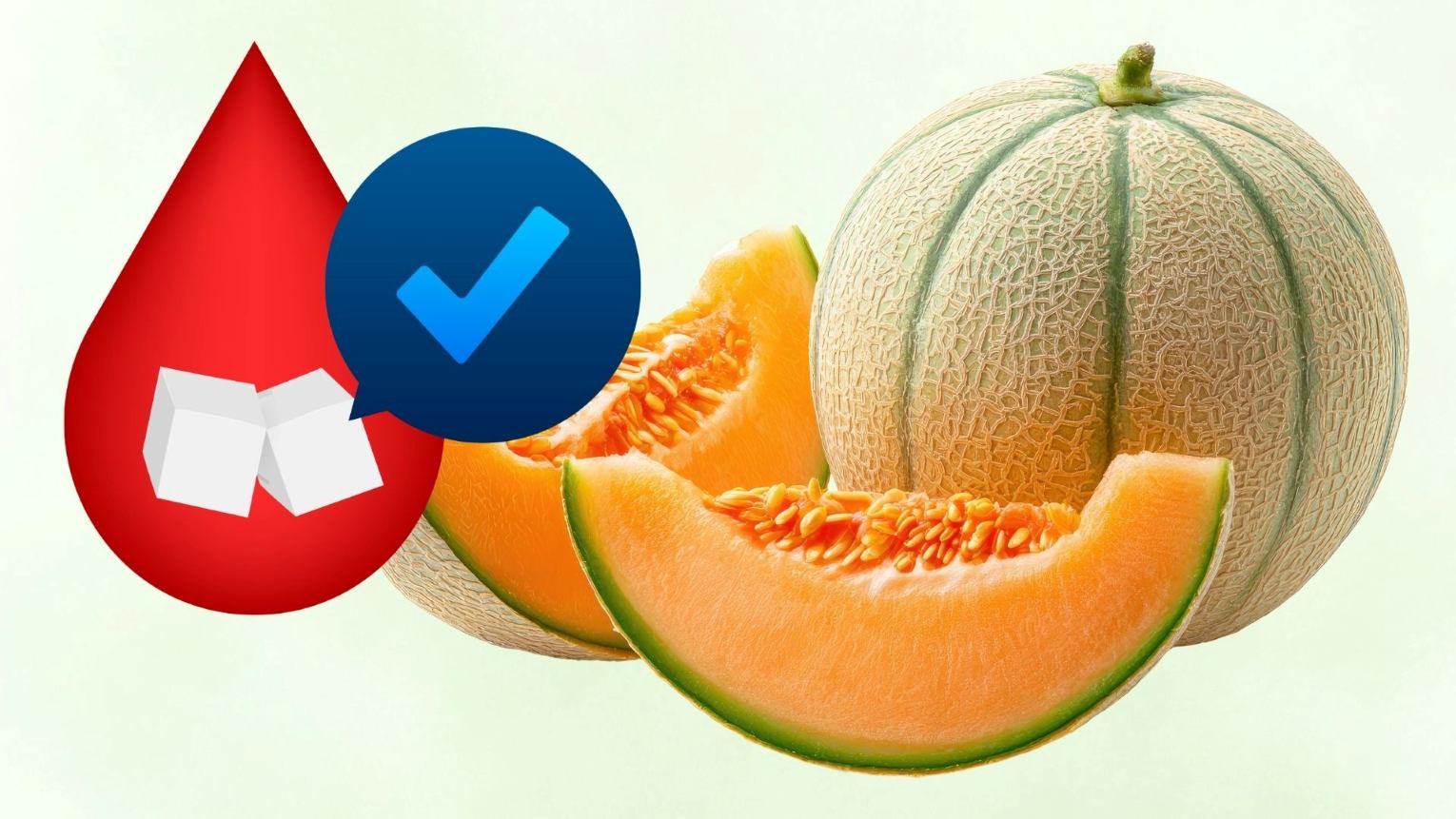 Eating cantaloupe properly helps control blood sugar effectively. Graphics: Thanh Thanh