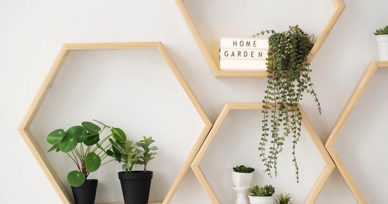 Tận dụng không gian tường để tăng diện tích lưu trữ trong nhà