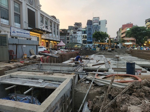 Hà Nội đẩy mạnh dự án thoát nước, giảm ngập úng đô thị. Ảnh Minh Hạnh 