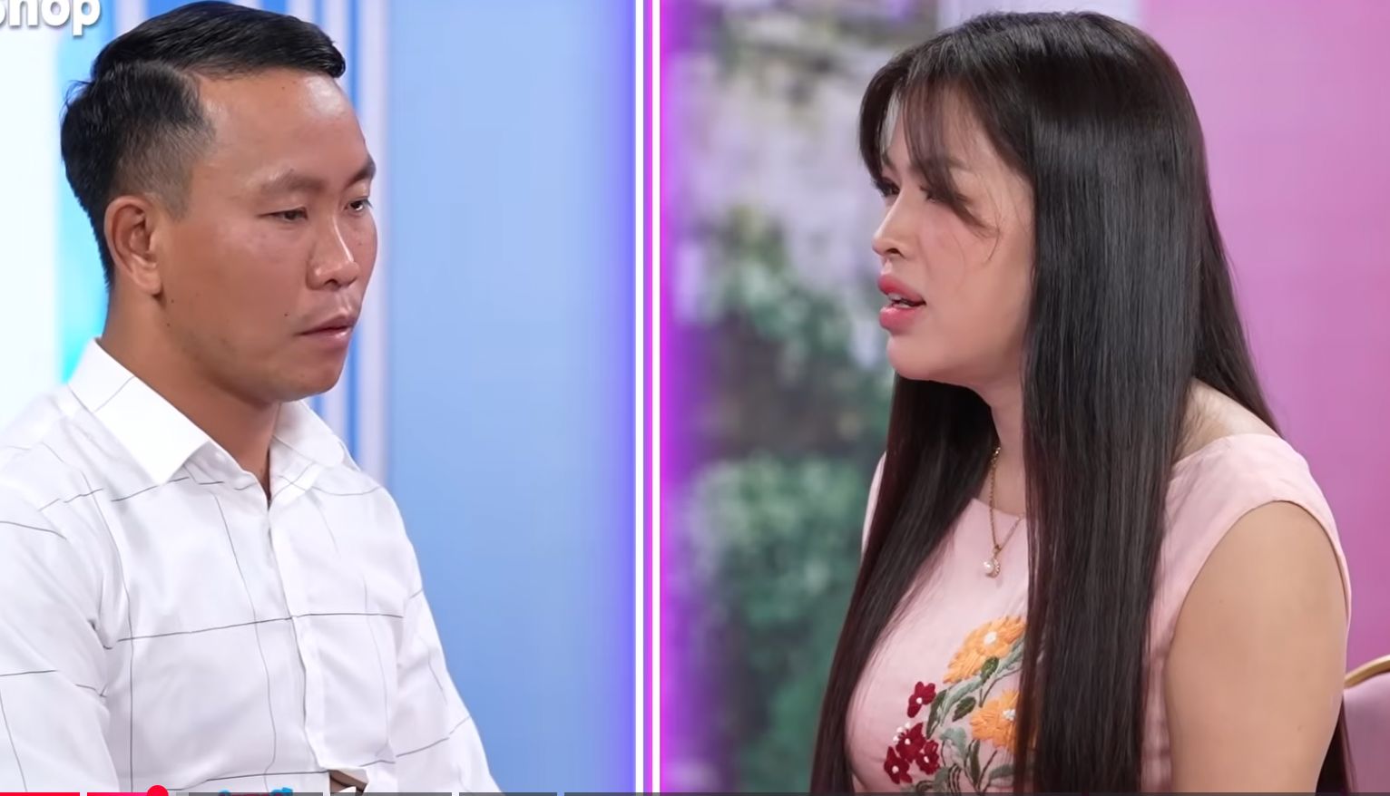 The guy and his single mother at the dating show. Photo: MCV Unit.
