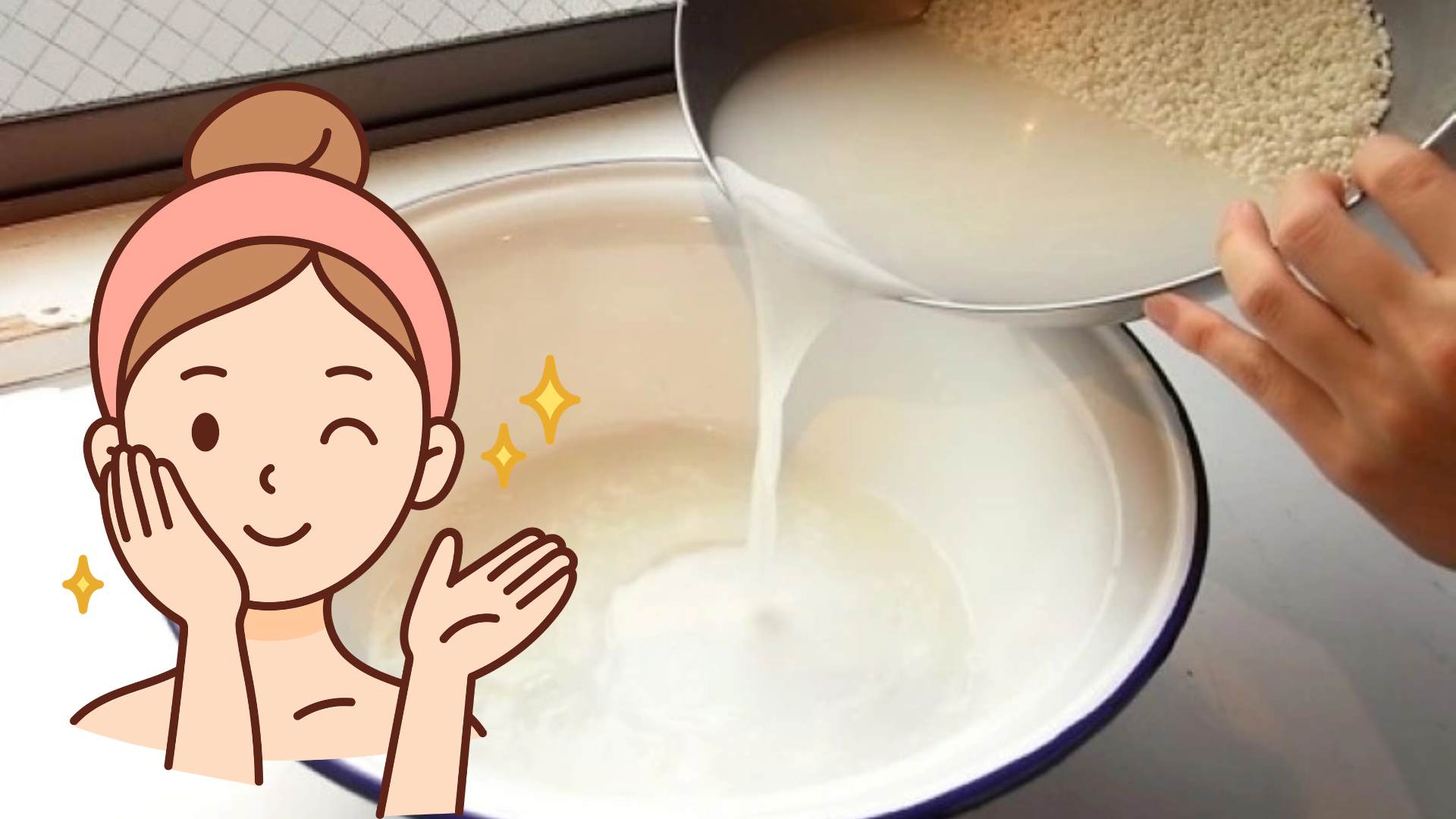 How to take advantage of rice water to effectively whiten and brighten skin.
