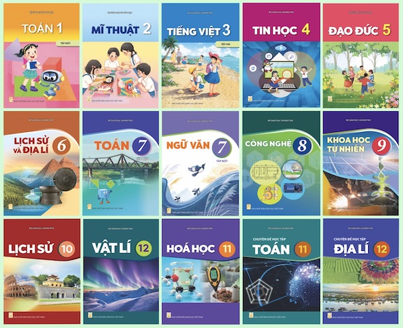 Giá sách giáo khoa năm học 2026-2027 từ lớp 1 đến lớp 12 đã được điều chỉnh, giảm bình quân 13,3% so với giá sách giáo khoa của năm học trước. Ảnh: NXBGDVN 