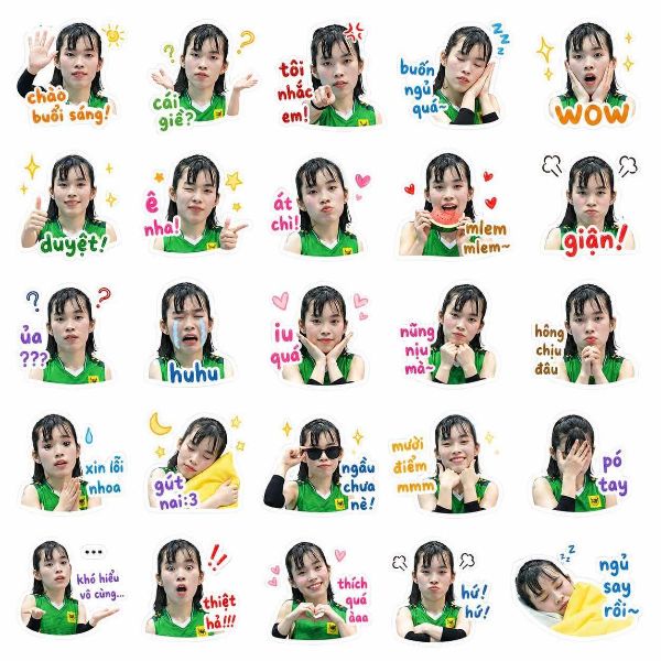 Cổ động viên dùng hình ảnh Thanh Thúy để đu trend đáng yêu. Ảnh: FC Trần Thị Thanh Thúy