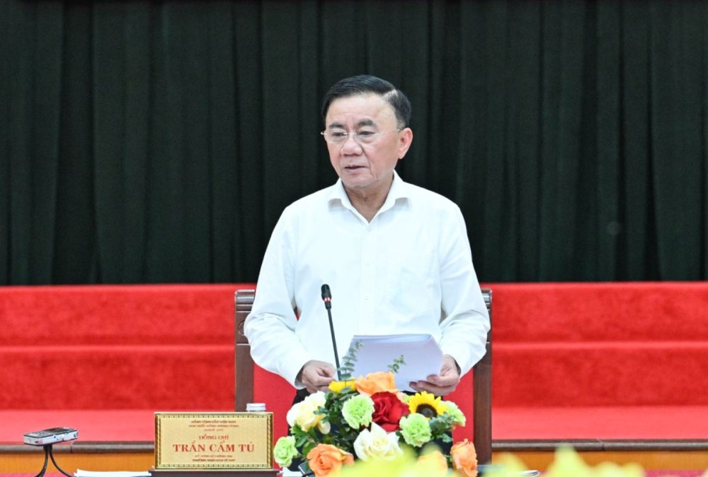 Thường trực Ban Bí thư Trần Cẩm Tú. Ảnh: Kim Thanh  