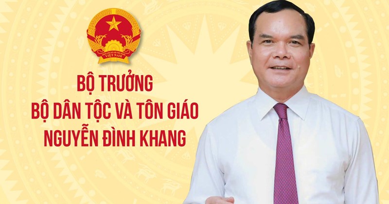 Ông Nguyễn Đình Khang giữ chức Bộ trưởng, Chủ nhiệm Ủy ban Dân tộc