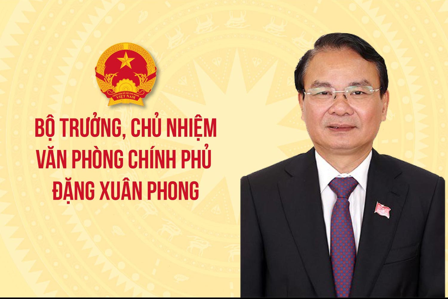 New Minister, Chairman of the Government Office Dang Xuan Phong. Photo: Van Thang