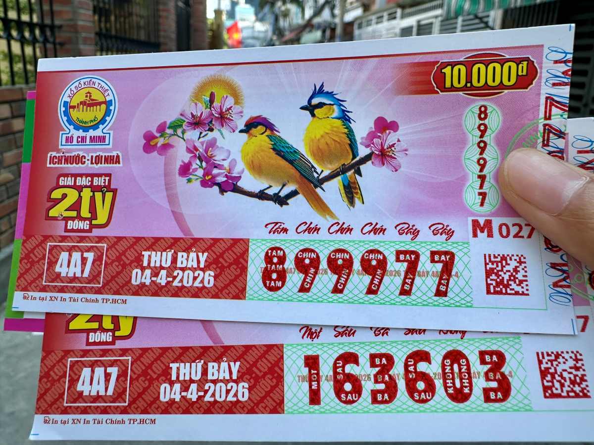 Ho Chi Minh City lottery results today. Photo: The Toan