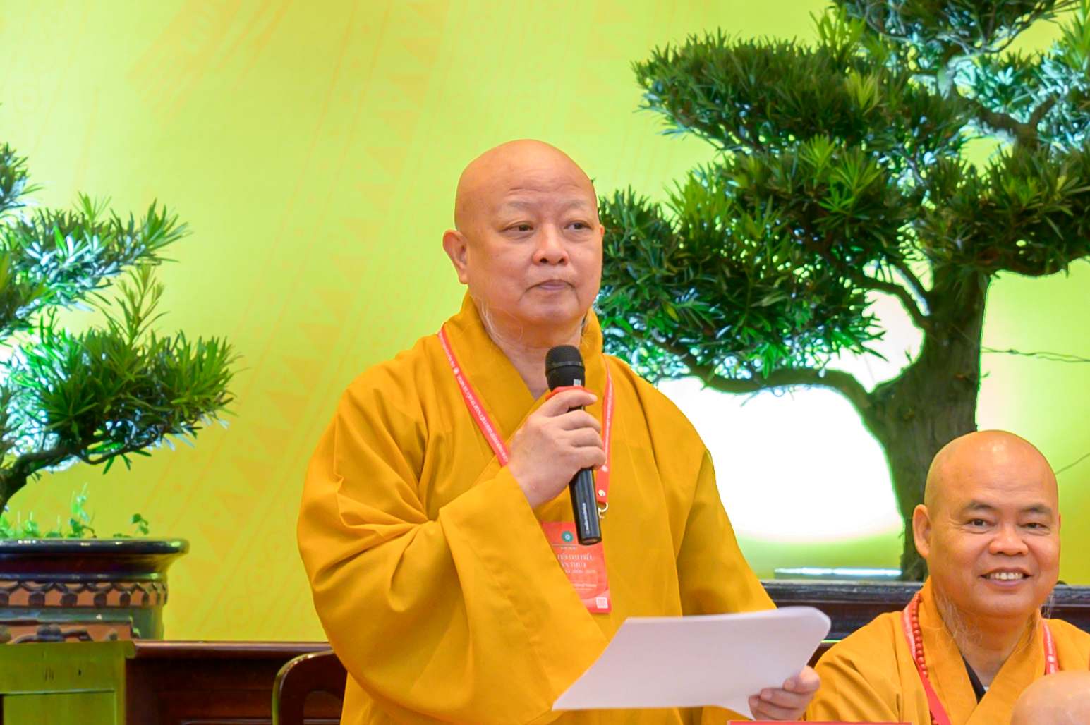 Hòa thượng Thích Lệ Trang, Phó Chủ tịch Hội đồng Trị sự Giáo hội Phật giáo Việt Nam, Trưởng ban Trị sự Giáo hội Phật giáo Việt Nam TPHCM. Ảnh: Tâm Quý